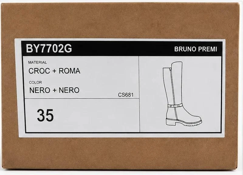 Bottes altas Bruno Premi em couro preto - Tamanho 35 - Novas – photo 7